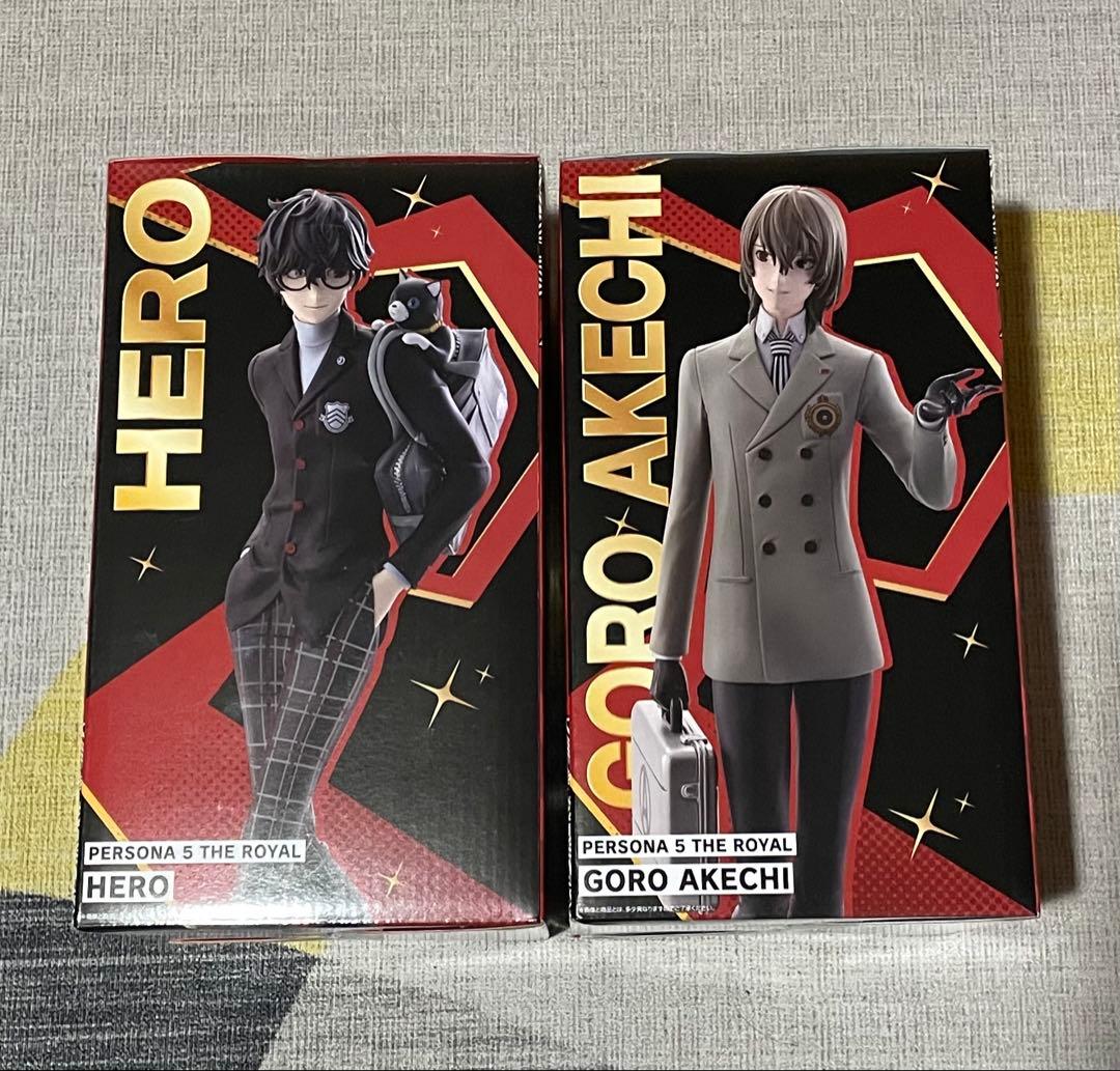 ペルソナ5 ザ・ロイヤル 一番くじ A賞 主人公 B賞 明智吾郎 フィギュア