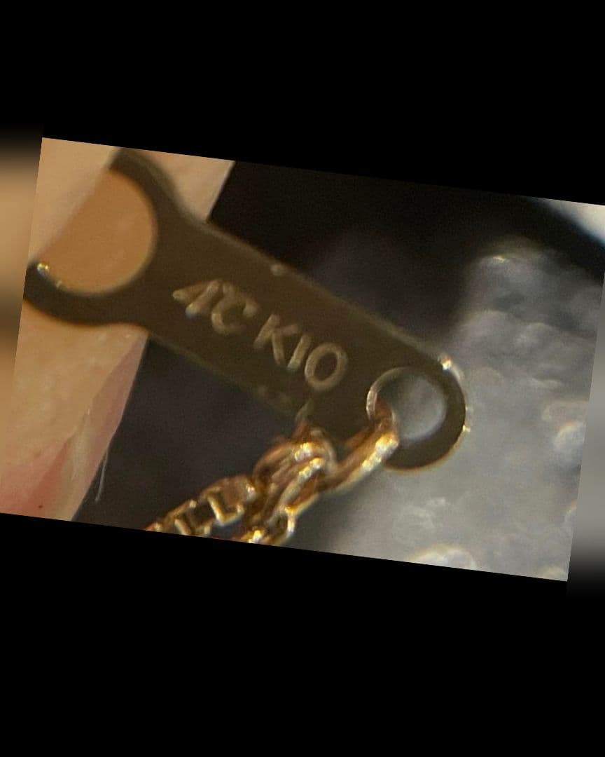 4℃ K10 yg イエローゴールド　2連　ブレスレット