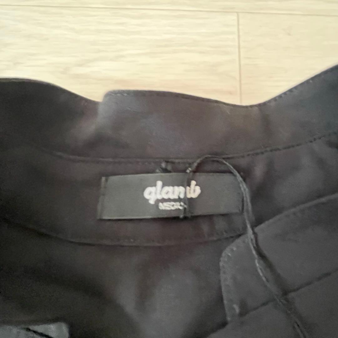 未使用タグ付き glamb グラム デフォームシャツセットアップ Mサイズ 黒