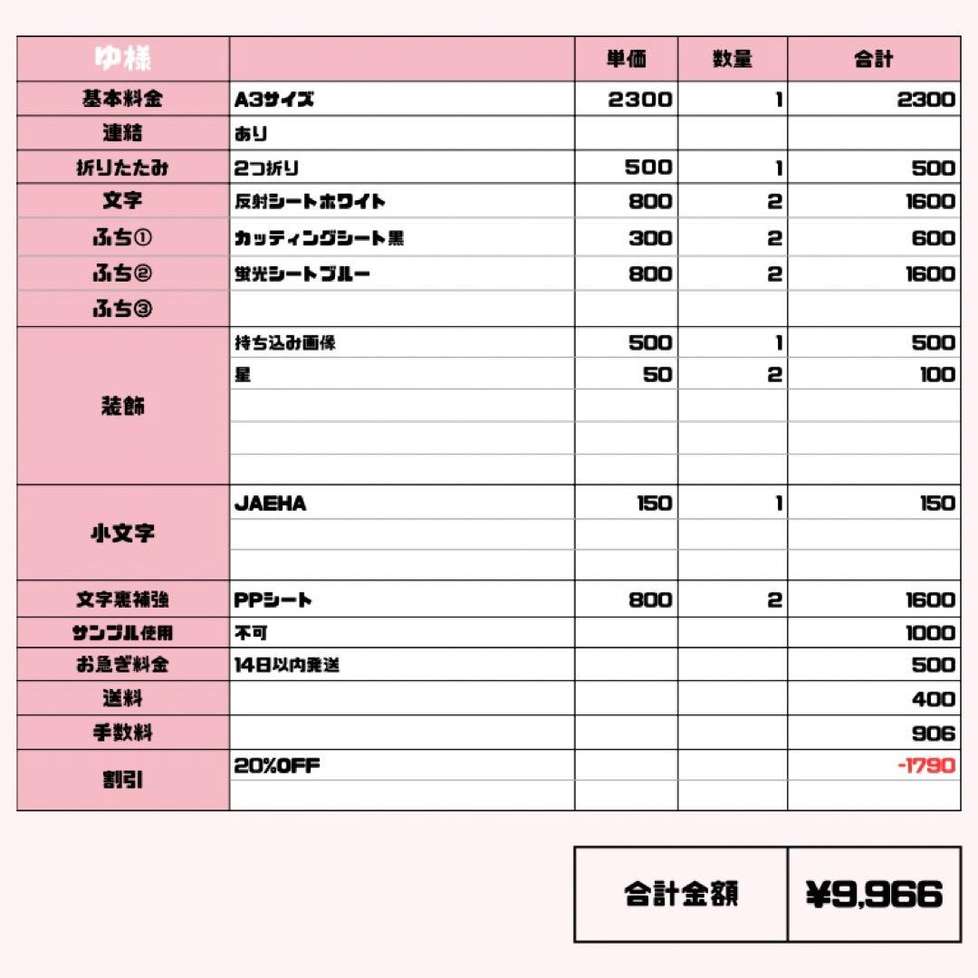 ゆ【1/25発】うちわ文字 連結 文字パネル 団扇屋さん オーダー