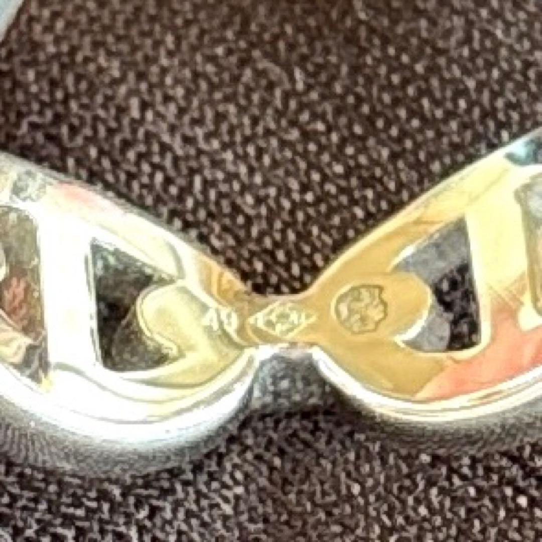 HERMESシェーヌダンクル アンシェネ リング49号/完品/極美品/正規品