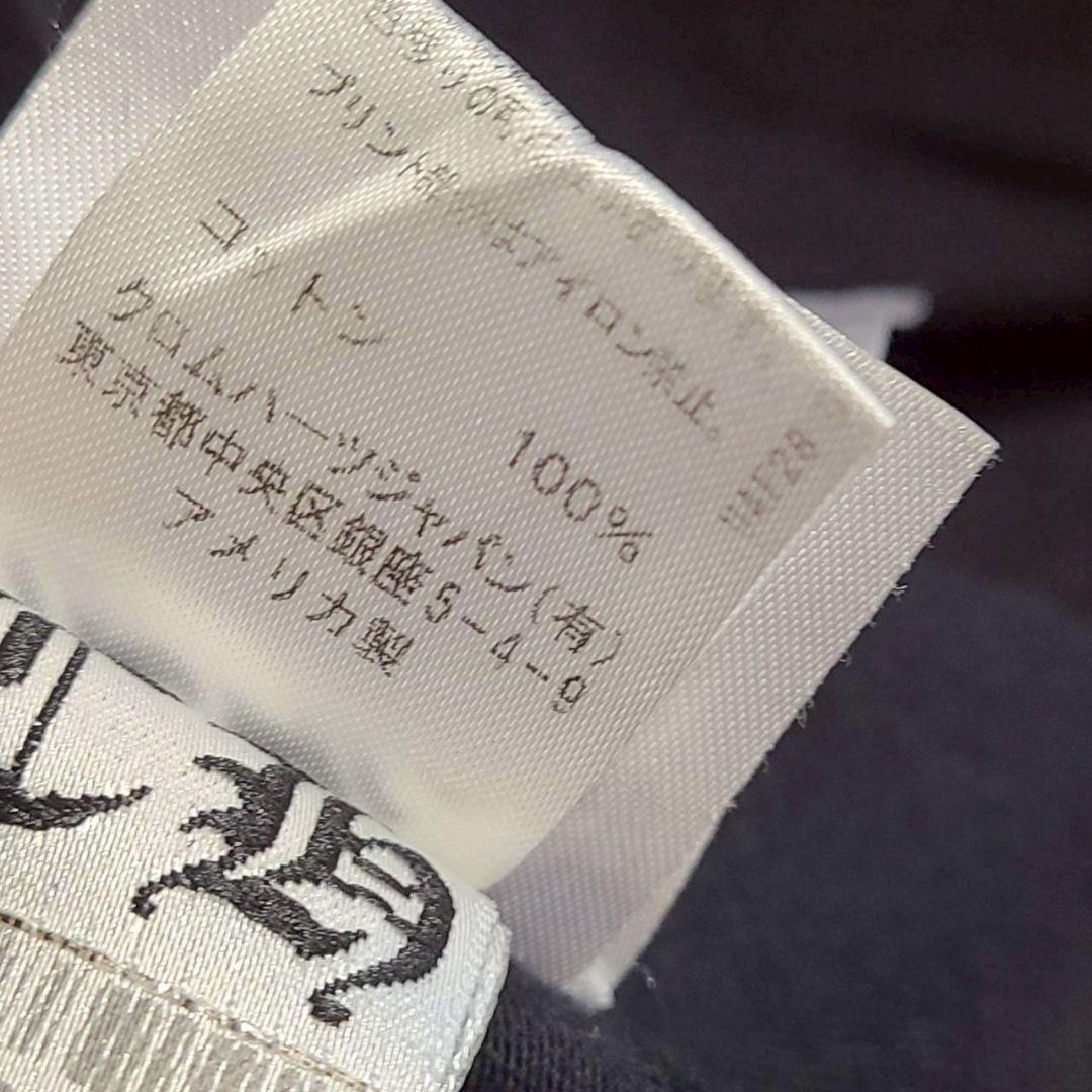 クロムハーツ バック アーチロゴ カットソー Tシャツ ロンT 長袖 M 黒