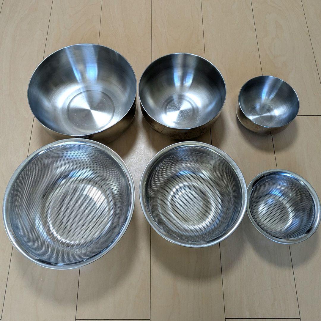 アムウェイ ミキシングボウル & コランダー　6点セット　大中小 各3サイズ