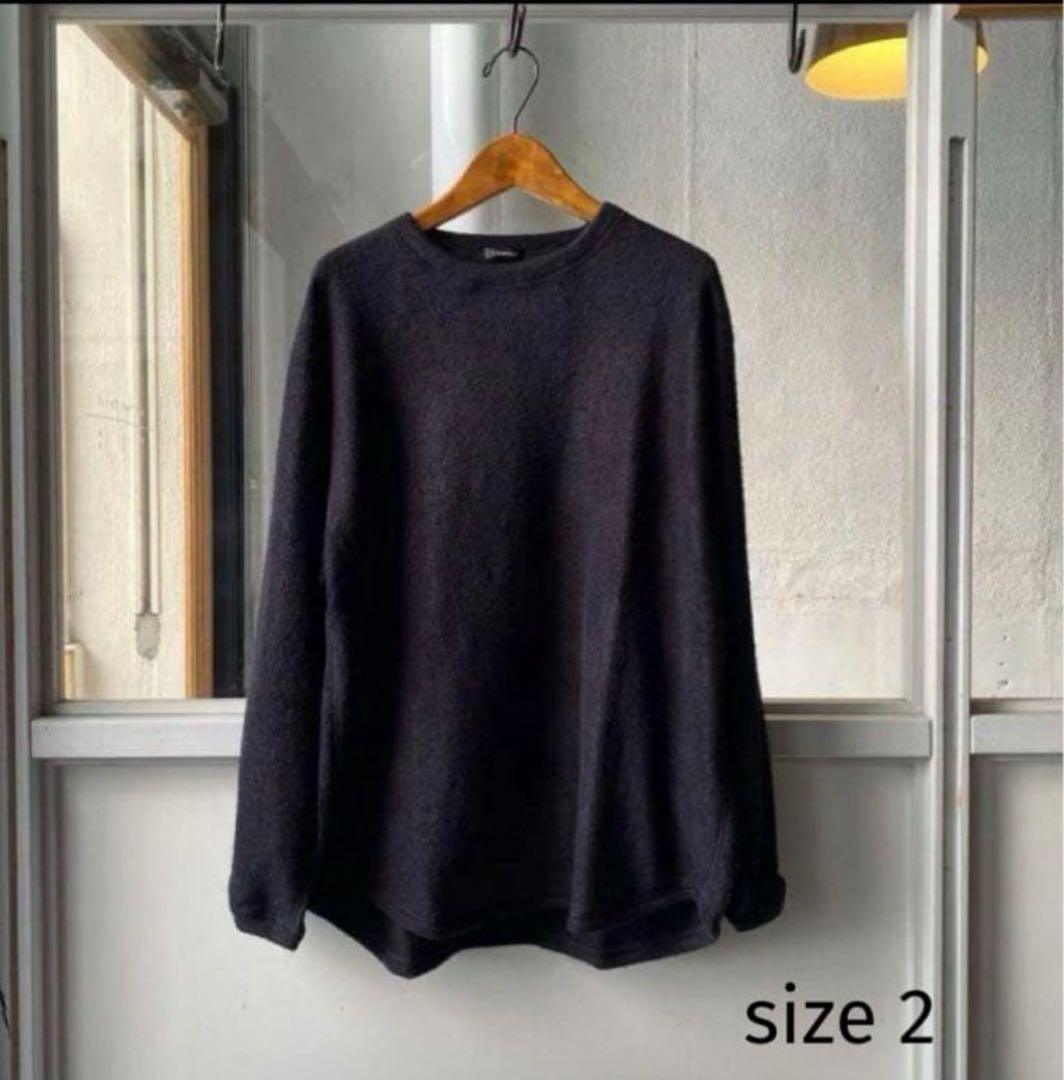 21aw comoli コモリ シルクフリース クルーネック カットソー 2