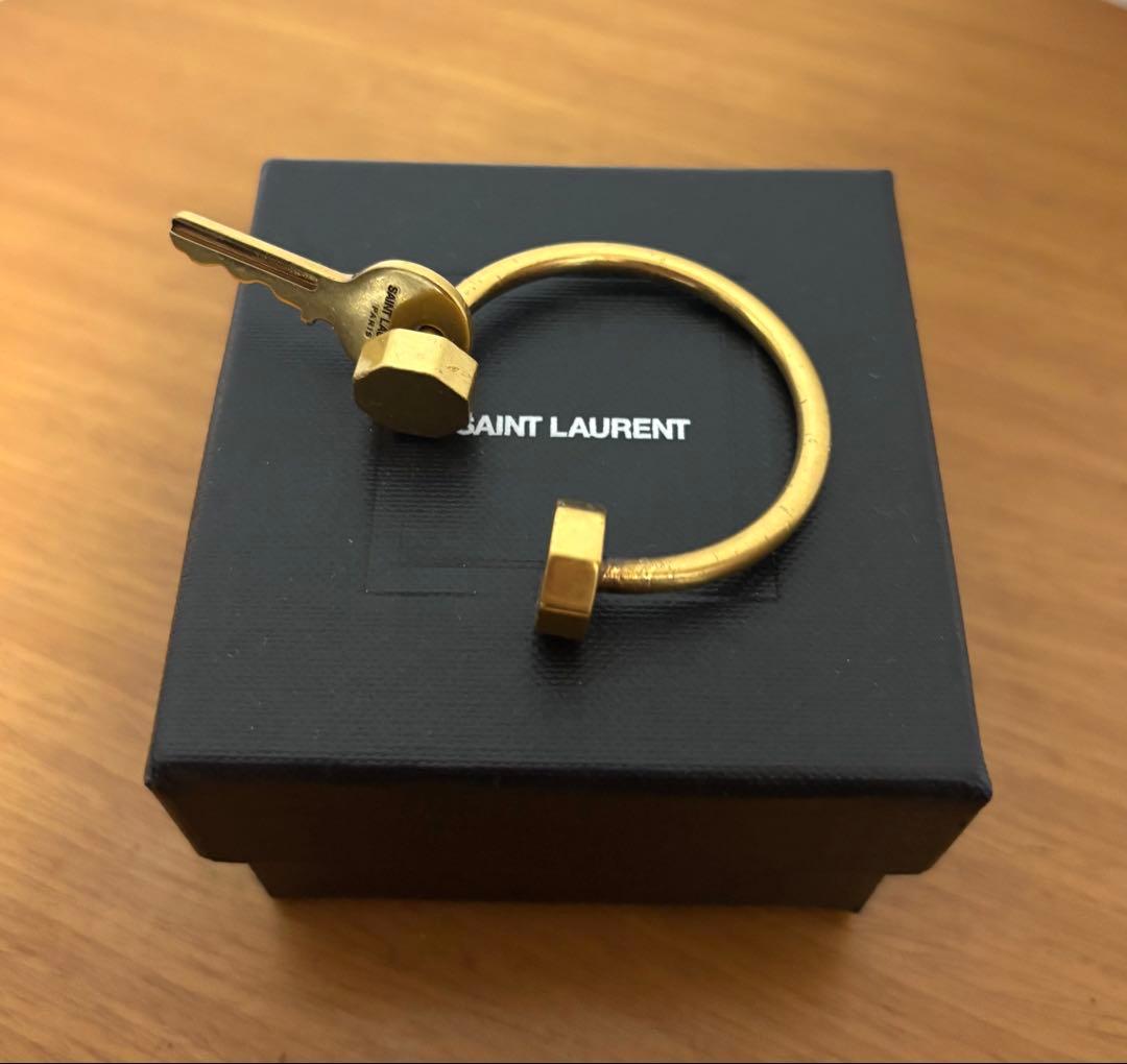 美品 SAINT LAURENT PARIS サンローランパリ キーホルダー