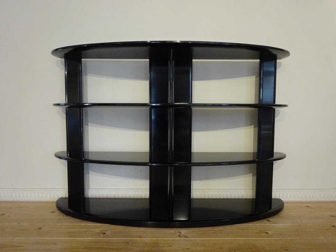 MORISHIGE/森繁　黒漆塗り　飾り棚　高級　美品