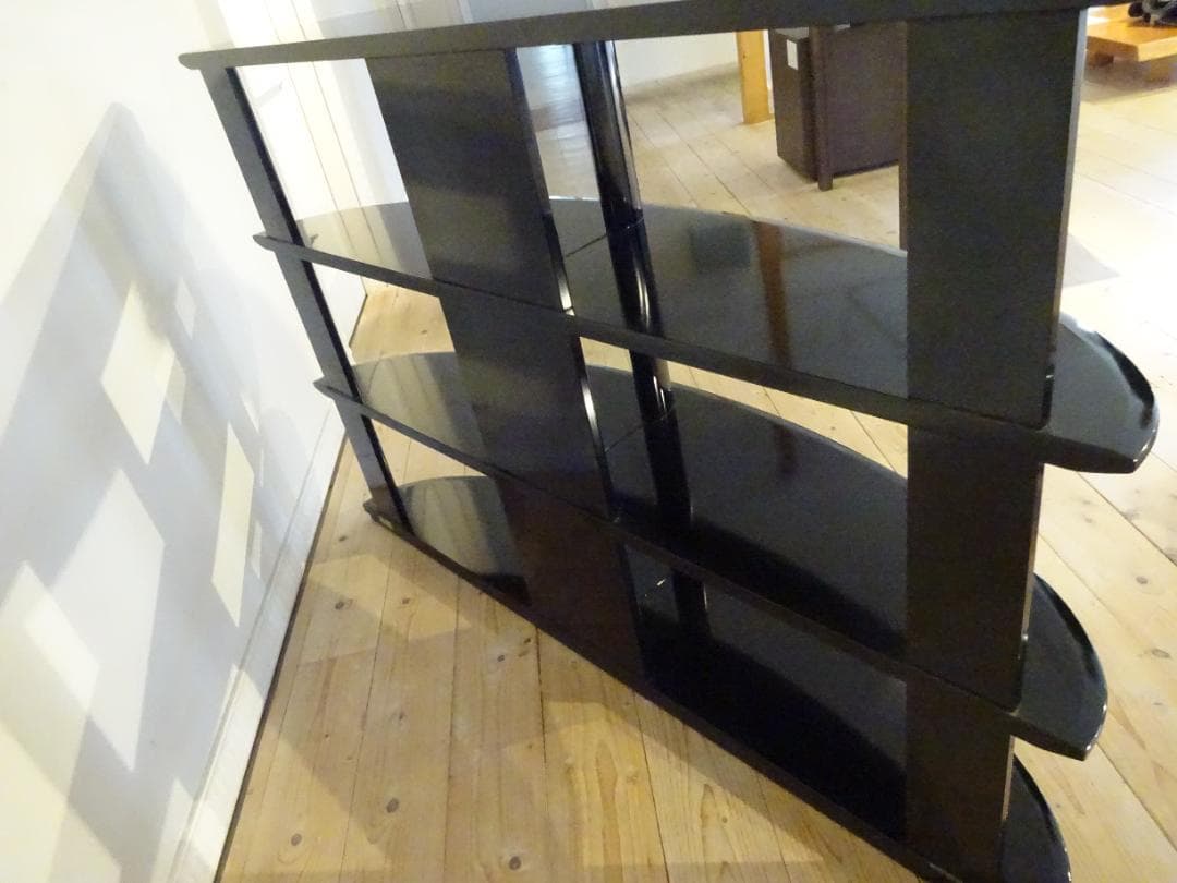 MORISHIGE/森繁　黒漆塗り　飾り棚　高級　美品