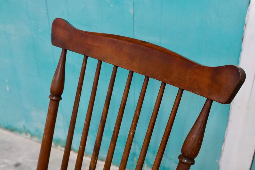 GMHK399○九州民芸家具 ロッキングチェア 揺り椅子 ミズメザクラ レトロ