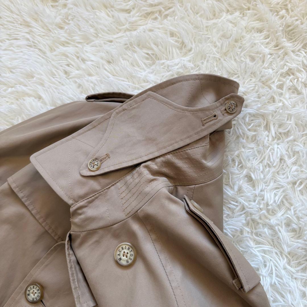 美品 マッキントッシュ ダブルトレンチコート 40 ベルト ライナー着脱可能