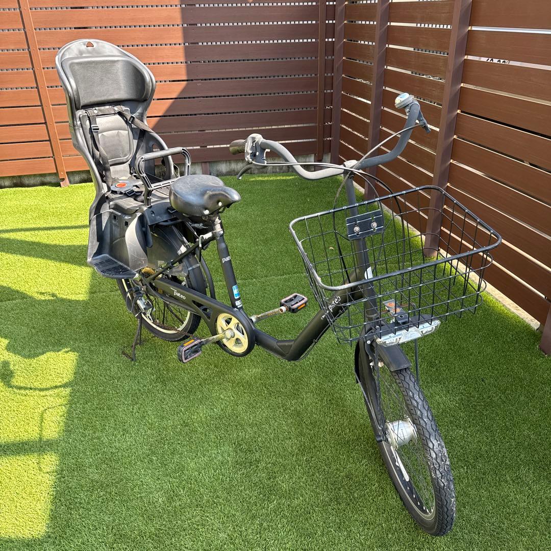 パテオ シティサイクル チャイルドシート付き ブラック