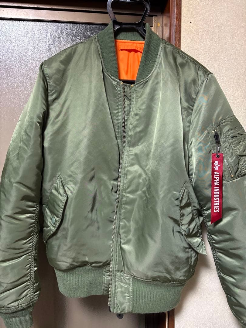 ALPHA アルファ MA-1 フライトジャケット　セージグリーン