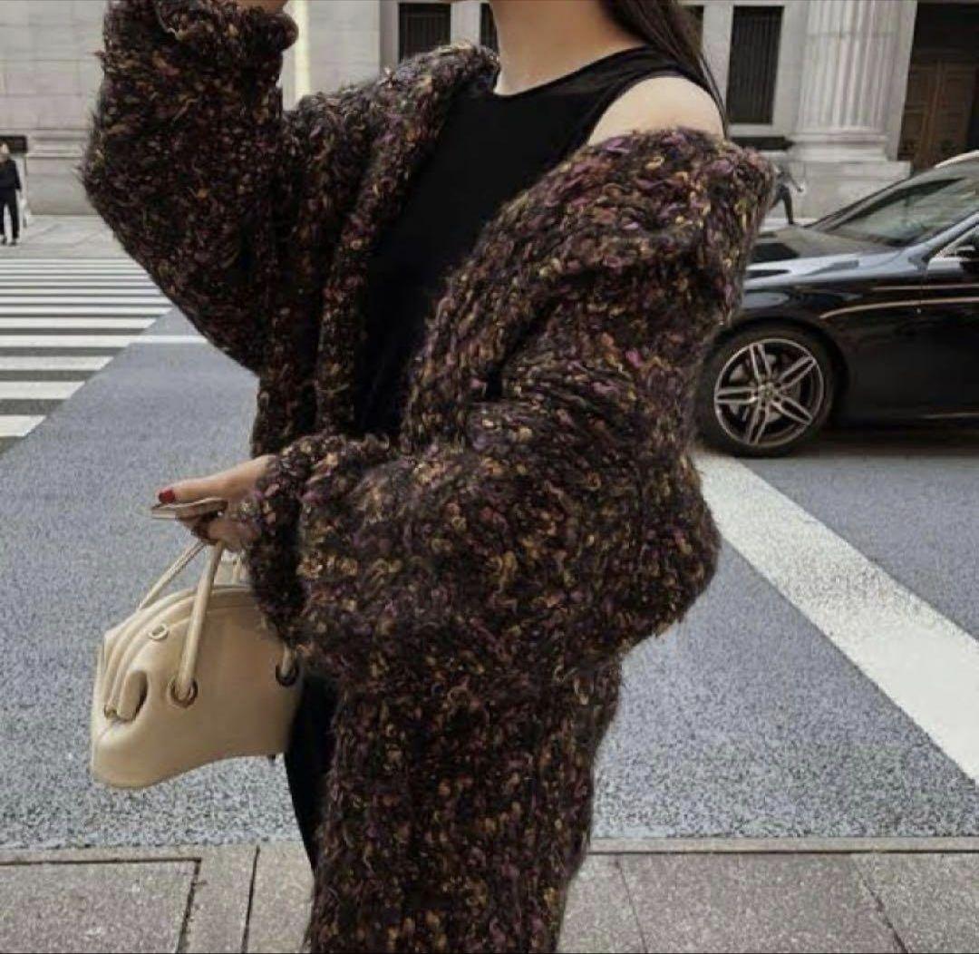 Ameri　FUNNY YARN KNIT JACKET