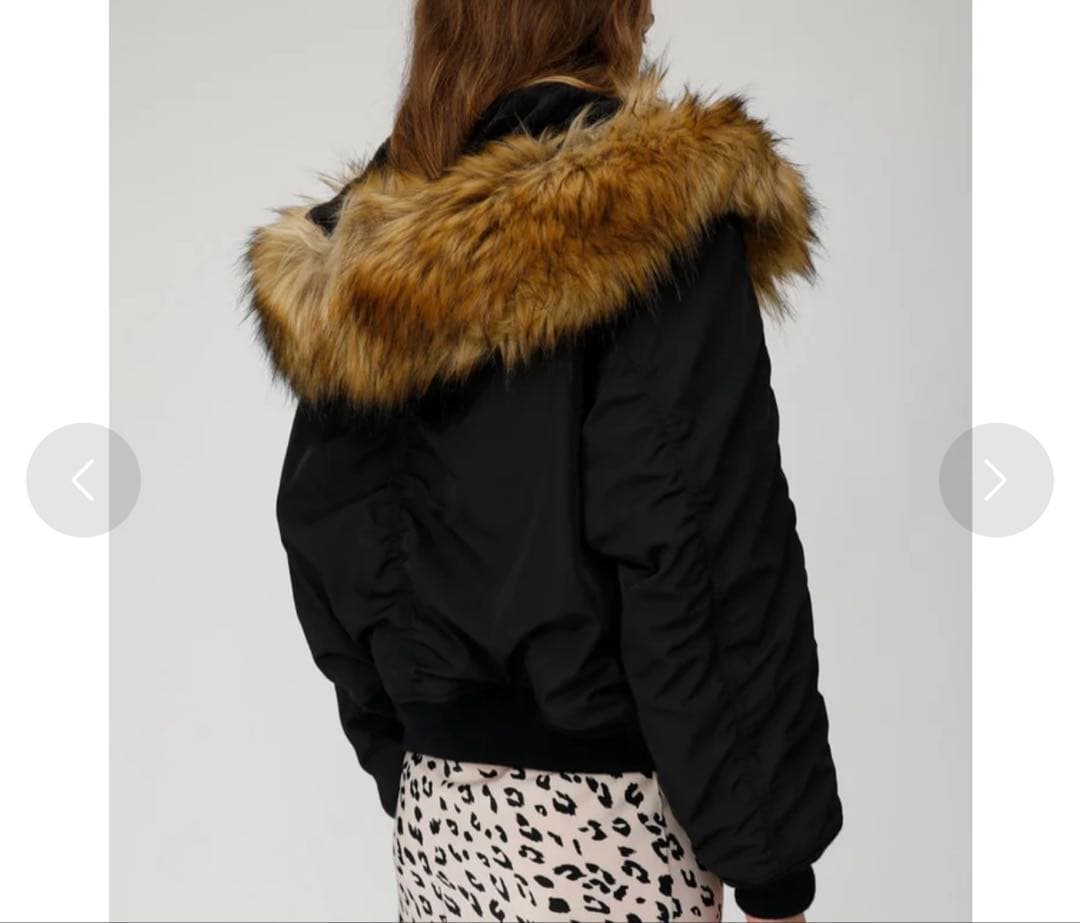 MOUSSY ファー付きミリタリージャケット