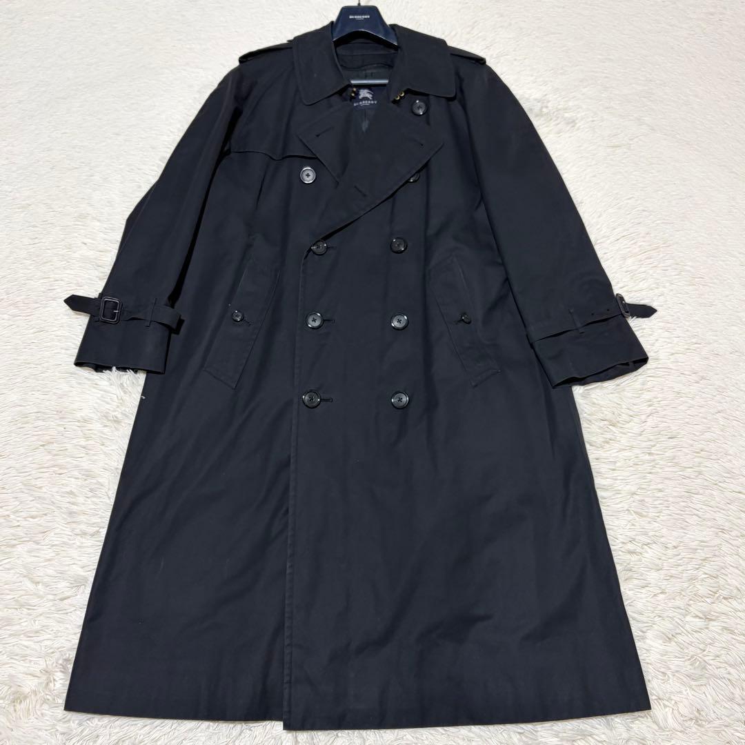 美品　バーバリーロンドン　トレンチコート　ライナー　ノバチェック　ブラック　XL