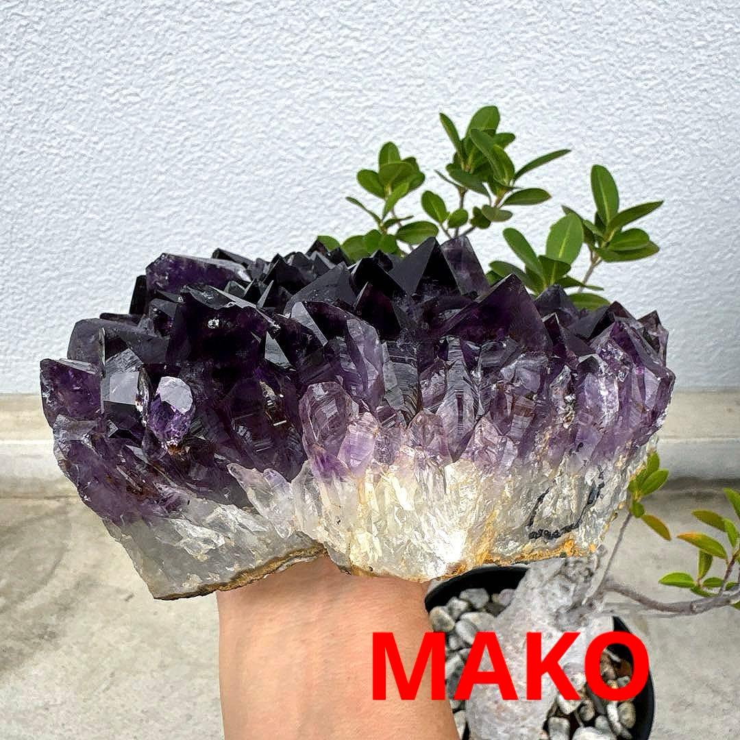 M1834☆アメジストクラスター4.8Kg☆ブラジル産☆天然石☆N51014