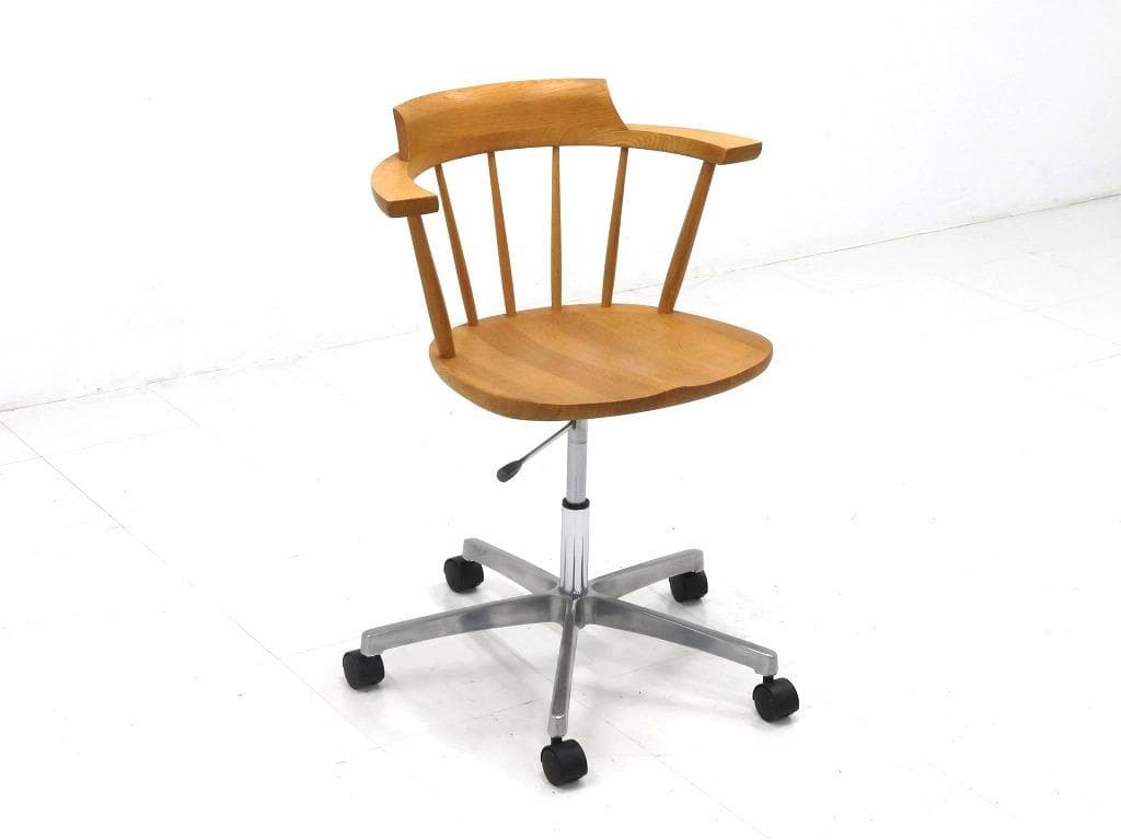 展示品　飛騨家具　柏木工　オーク材　デスクチェア　ウインザーチェア　北欧