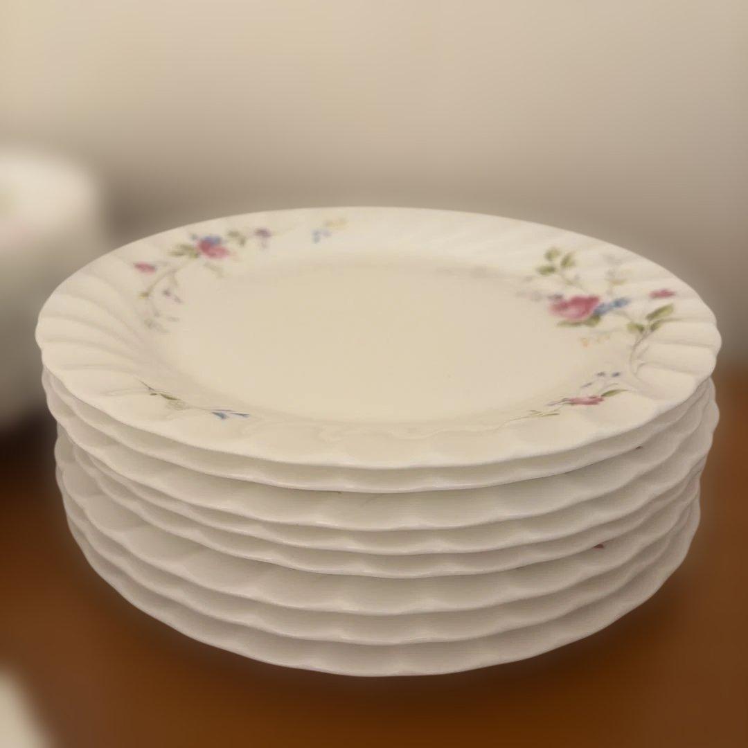 NIKKO ニッコー 白地花柄ビンテージ チャイナウェア44点セット