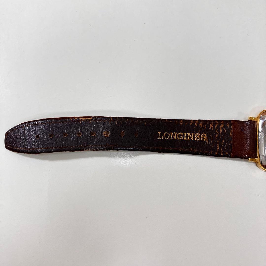 LONGINES ロンジン スクエア クォーツ 腕時計 ゴールドカラー 不動