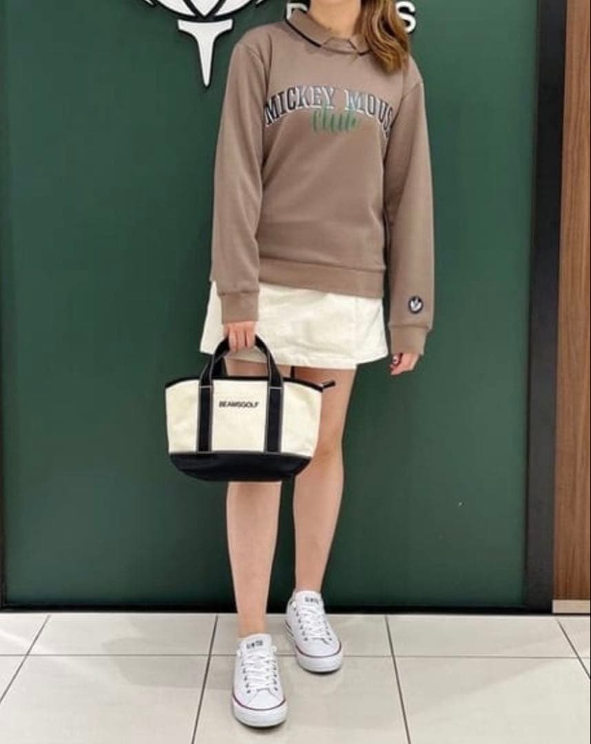 新品 BEAMS GOLF Disney（ディズニー） 襟付き プルオーバー