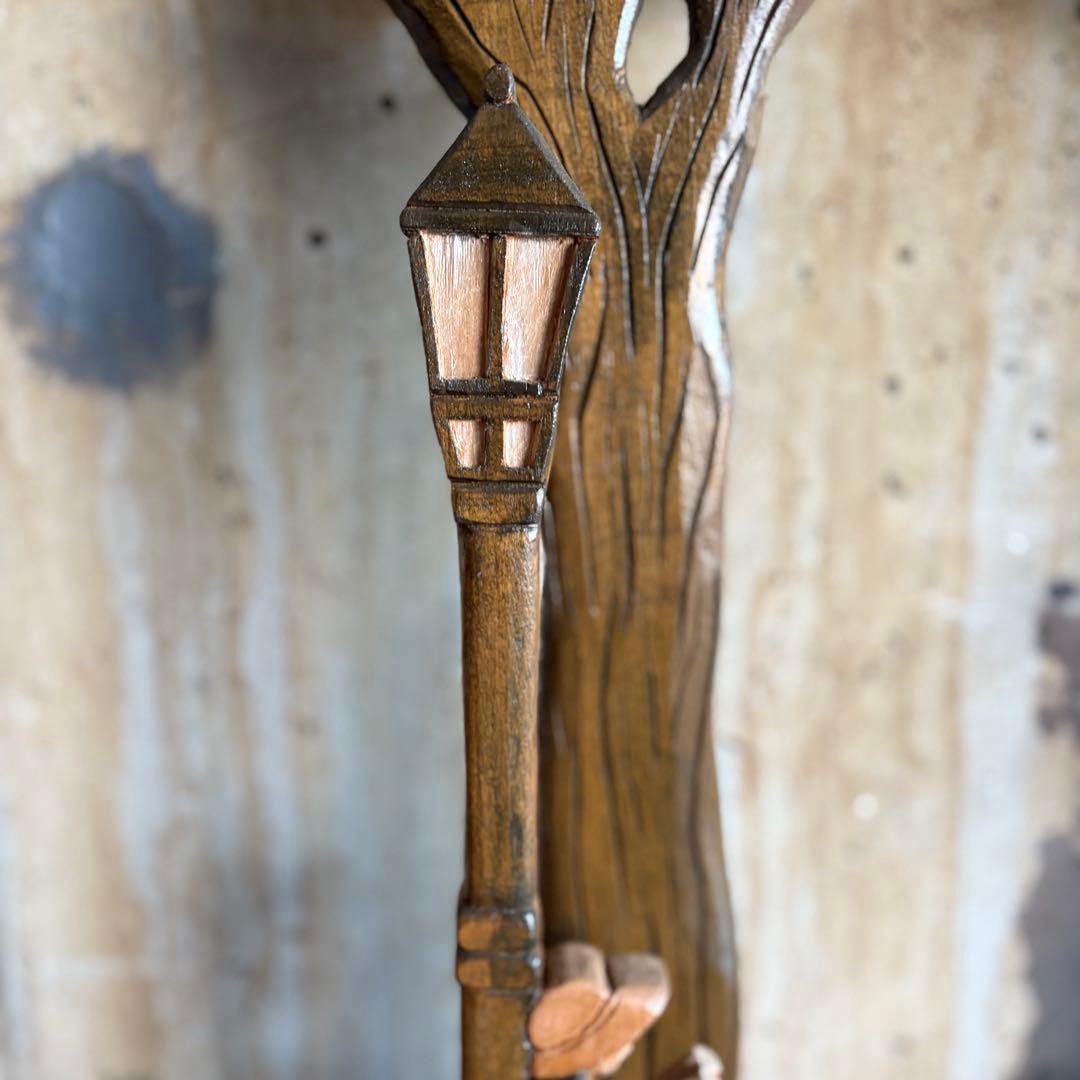 木彫りオブジェ　ヴィンテージ 渡辺一生