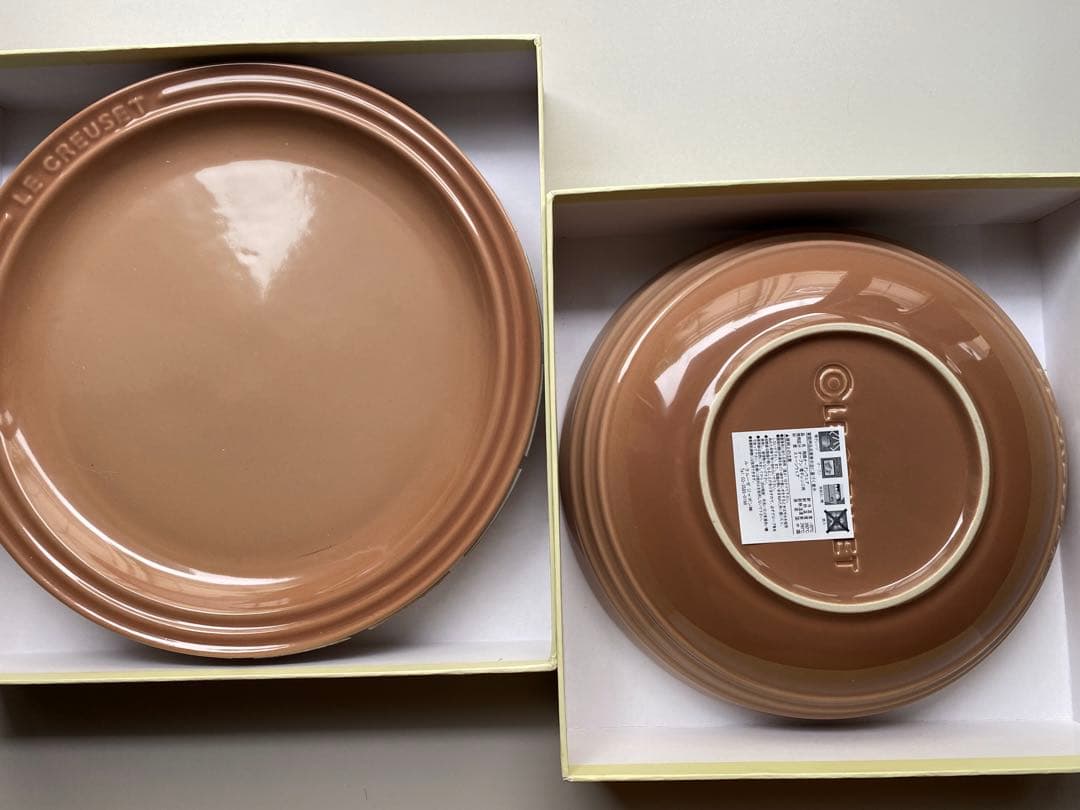 ル・クルーゼ　ラウンドディッシュ 23㎝　ラウンドプレート20㎝　4枚セット