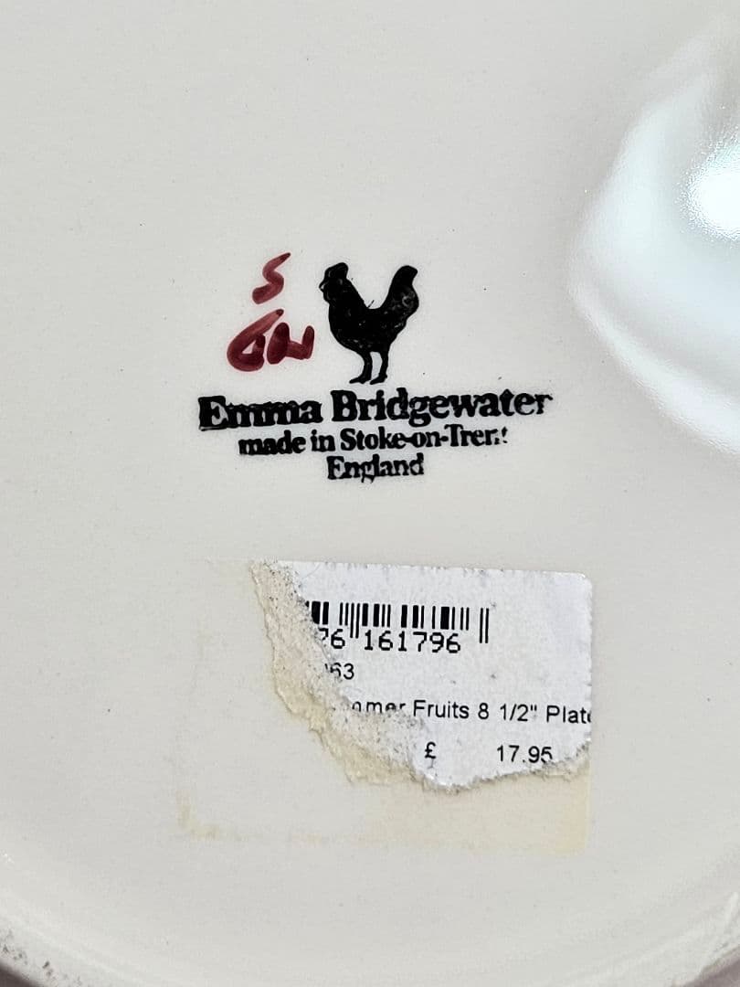希少 エマブリッジウォーター ストロベリー チェリー 22cm プレート 皿