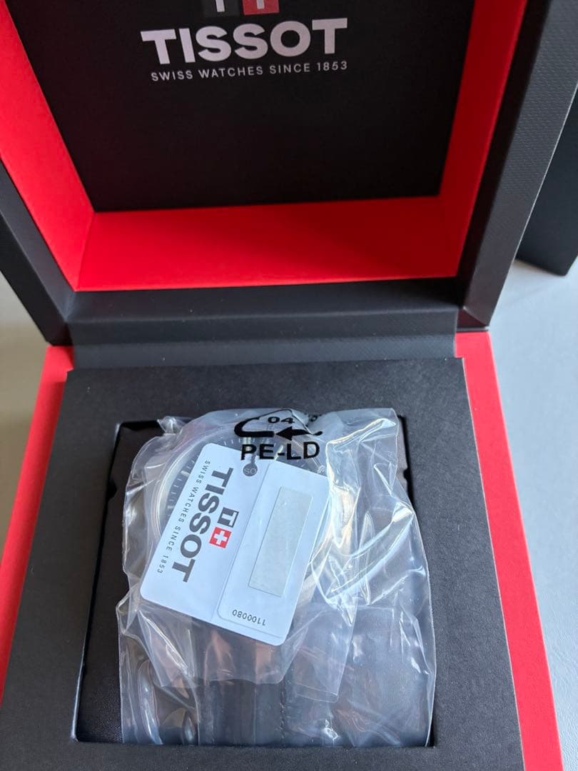 TISSOT PR100 40mm ブラック/ブラックレザー