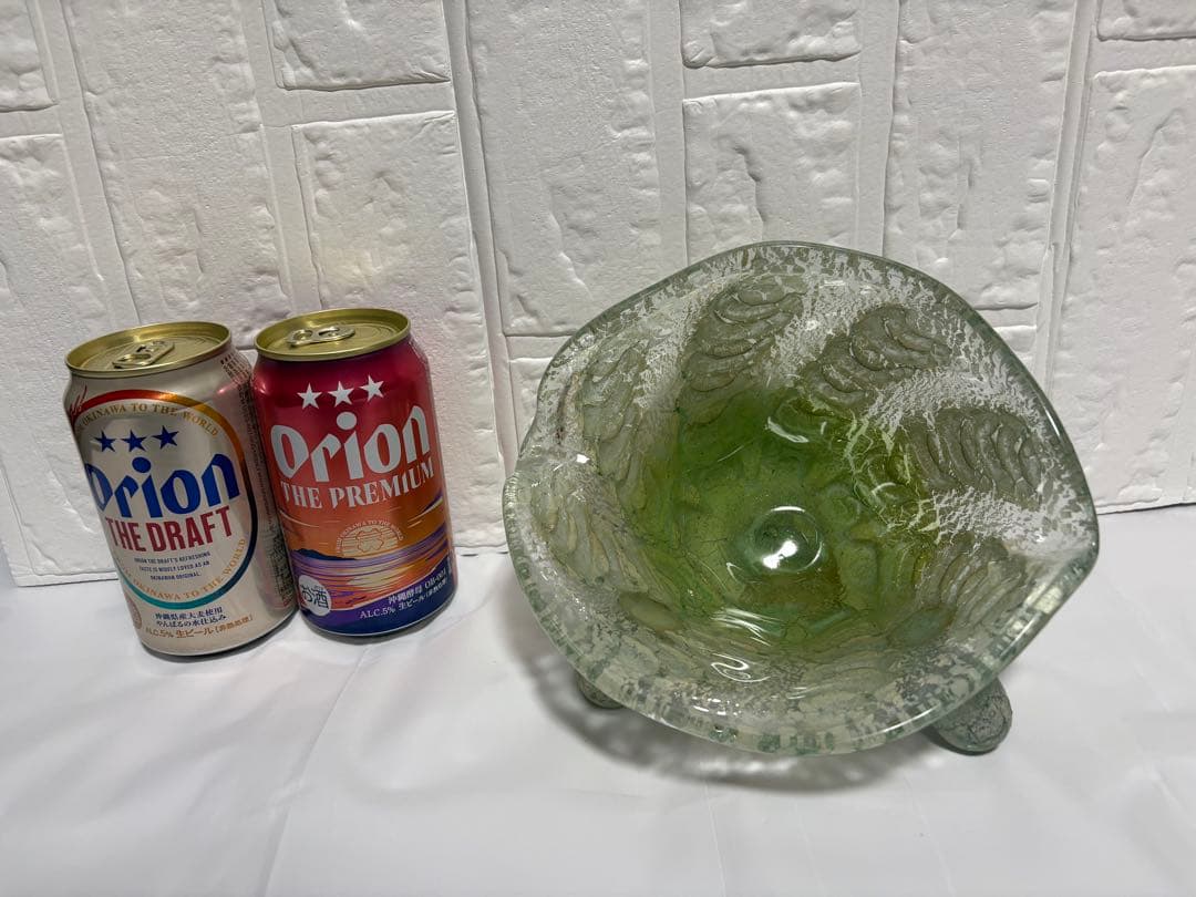 【稲嶺盛吉】琉球ガラス　皿（貝）③