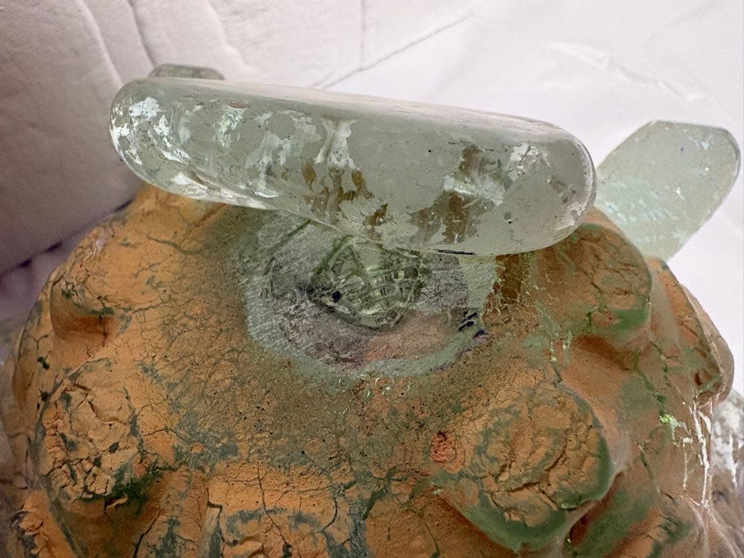 【稲嶺盛吉】琉球ガラス　皿（貝）③