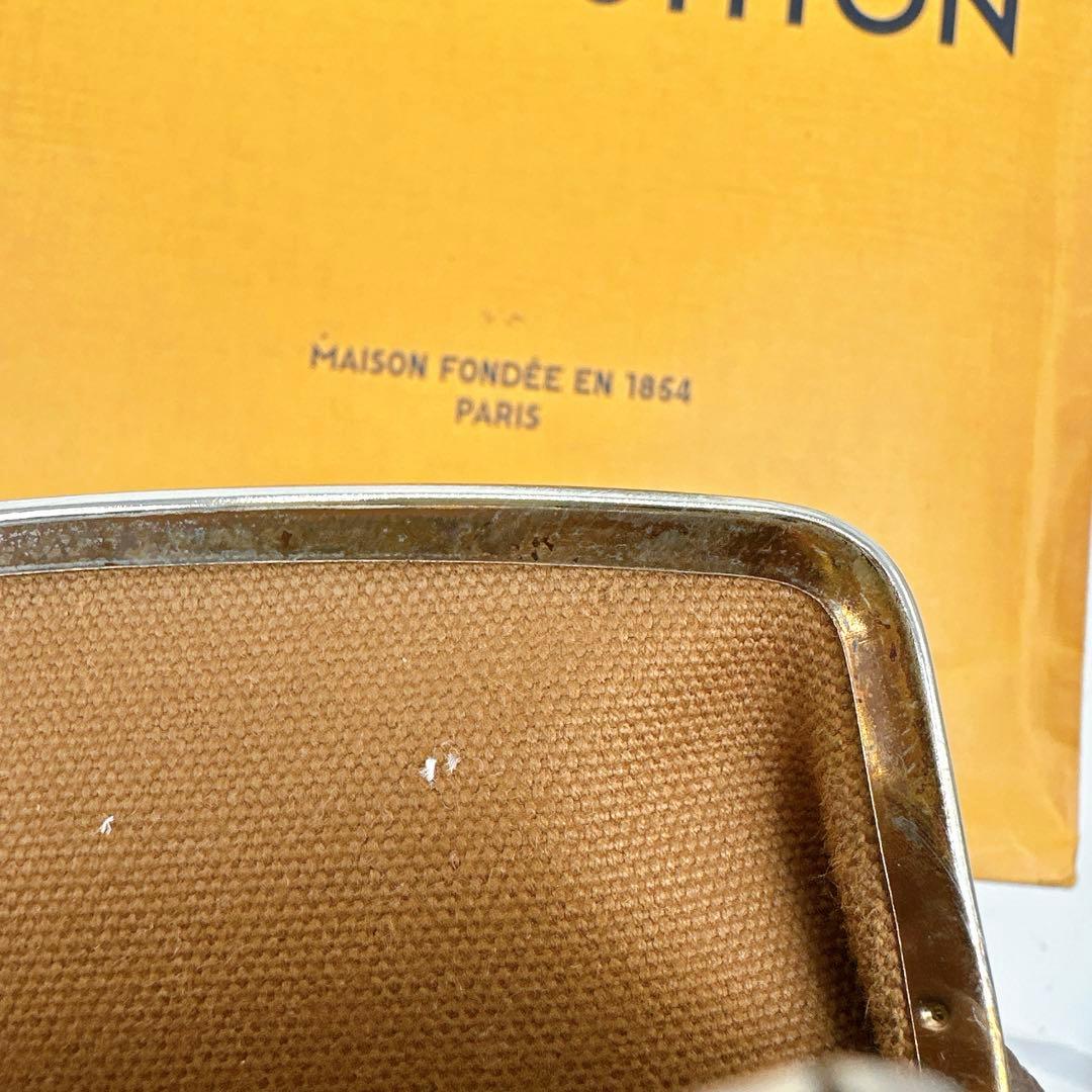 ルイヴィトン　モノグラム　USAバケット付属　がま口ポーチ　チェーン付