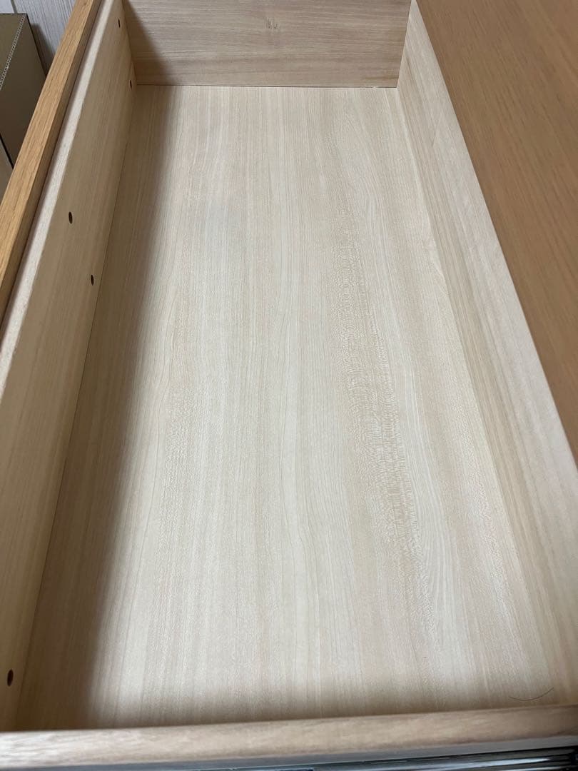 【無印良品】【廃盤】オーク材　無垢材　6段　チェスト