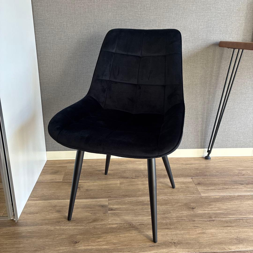 かなでもの Elegant Velvet Box Stitch Chair