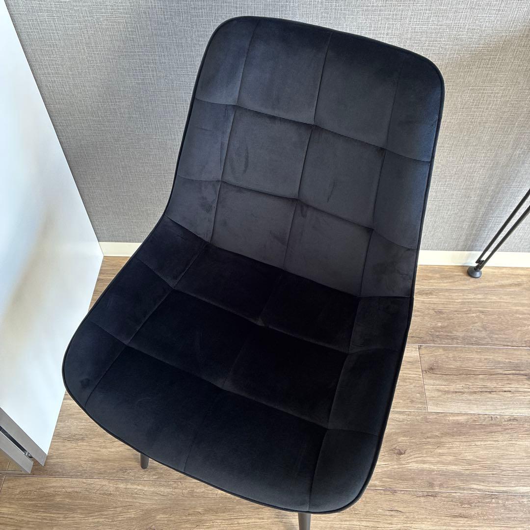 かなでもの Elegant Velvet Box Stitch Chair
