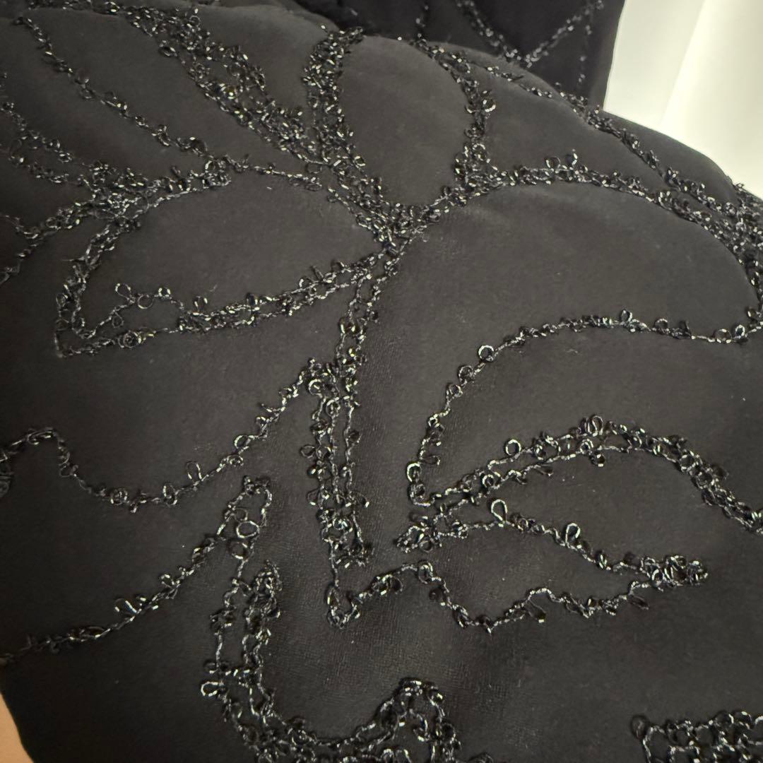 美品　ノワールケイニノミヤ　中綿刺繍ロングベスト　コート　キルティング　XS