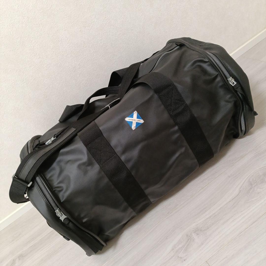 最終　吉田カバン ラゲッジレーベル 青バッテン ニューライナー ドラムバッグ 黒