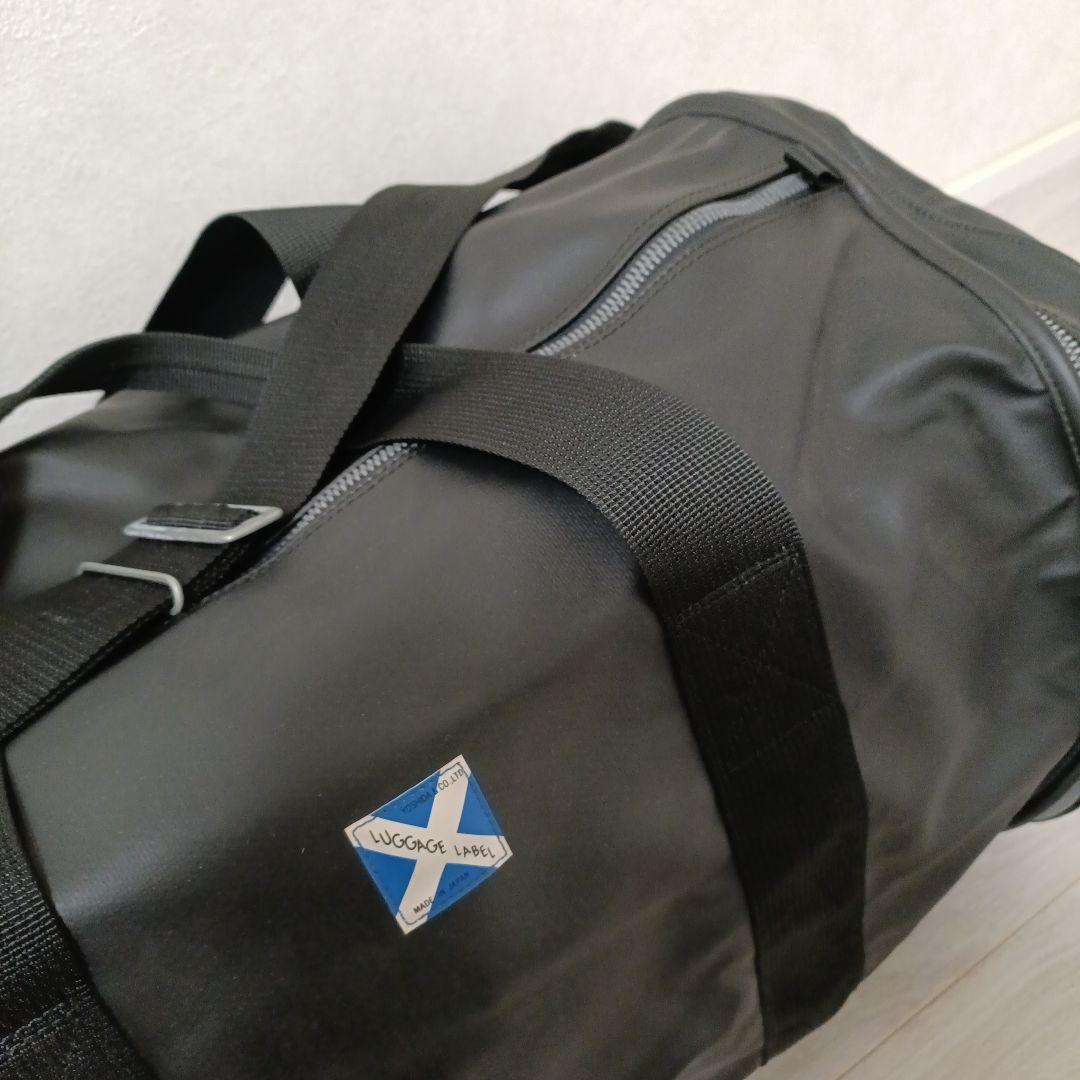 最終　吉田カバン ラゲッジレーベル 青バッテン ニューライナー ドラムバッグ 黒