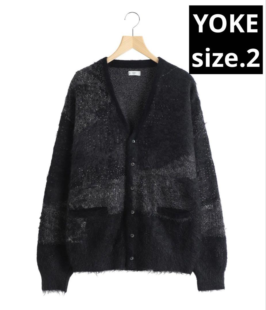 トップス Abstract Jaquard Mohair Cardigan BLACK 2