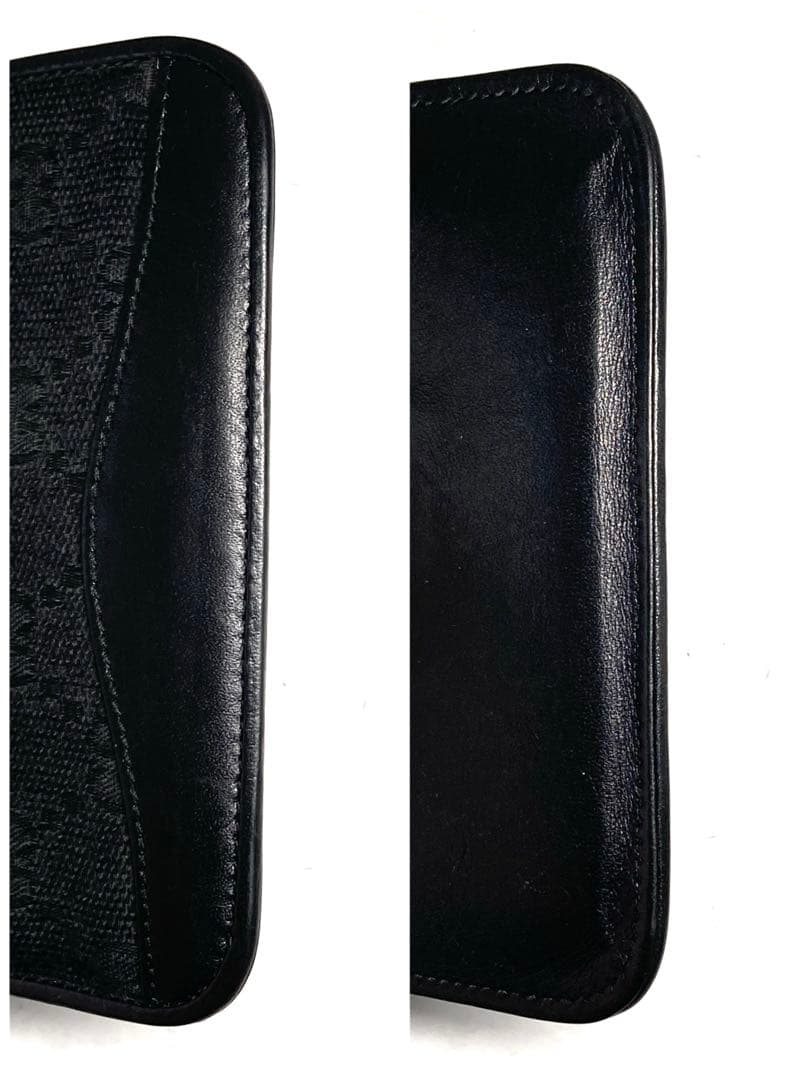 良品　GUCCI グッチ　GGキャンバス レザー　ケース　カードケース