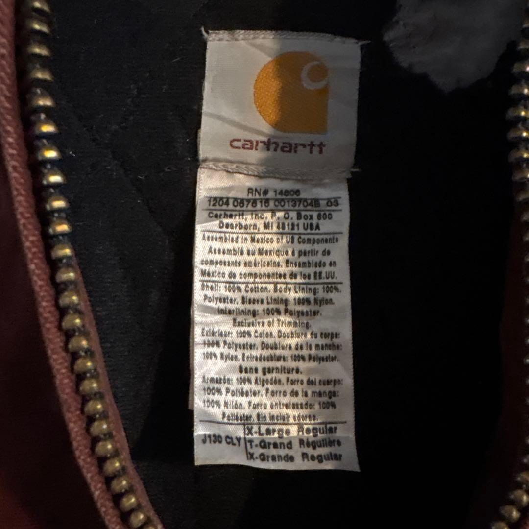Carhartt XL フード付きジャケット ワインレッド