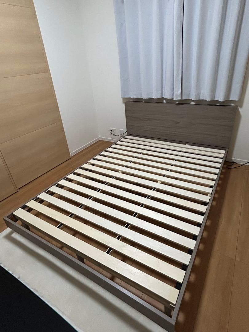 RASIKスリム棚付きすのこベッド 『Nocturne ノクターン』コンセント付