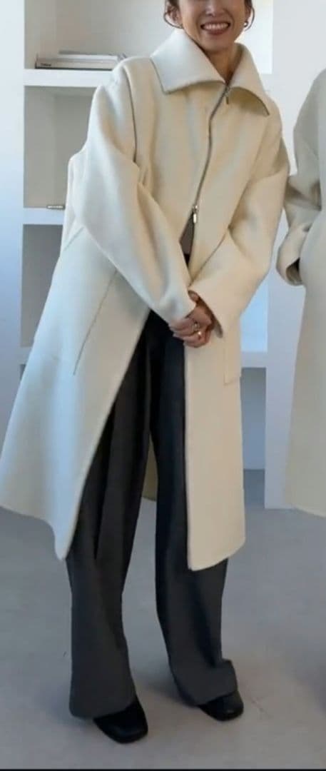 (新品タグ付き)na.e Urban Wool Zip Coat