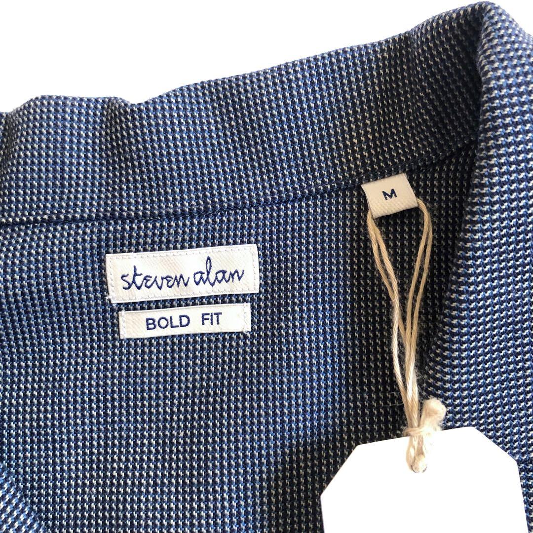 Steven Alan T/Wドビー ボックス キャンプカラー シャツ ボールド