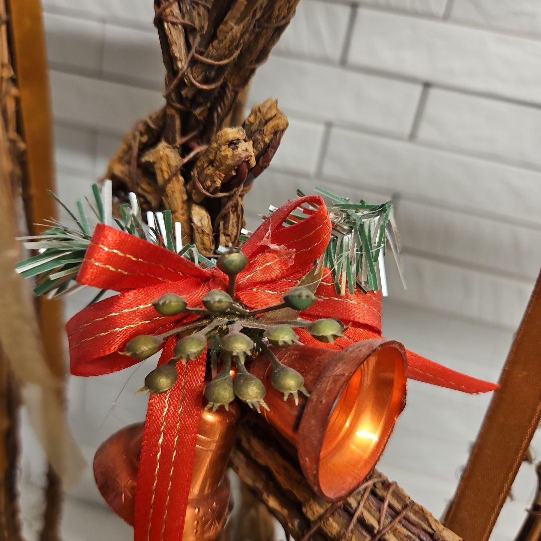 クリスマス飾りセット　サンタクロース&トナカイ親子・2WAYリース