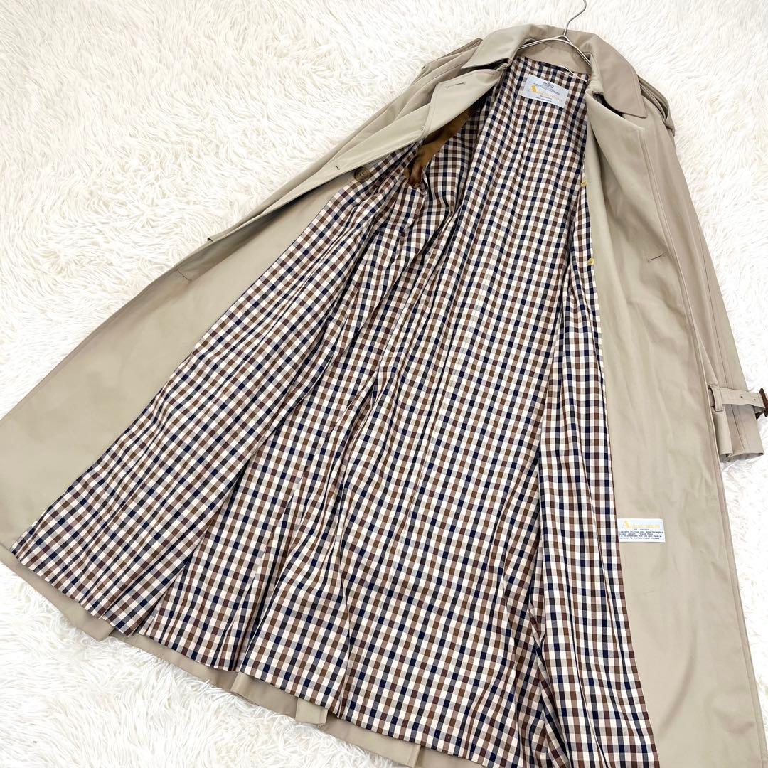 アクアスキュータム 高級 トレンチコート ロング 【8】 大きいサイズ ベージュ