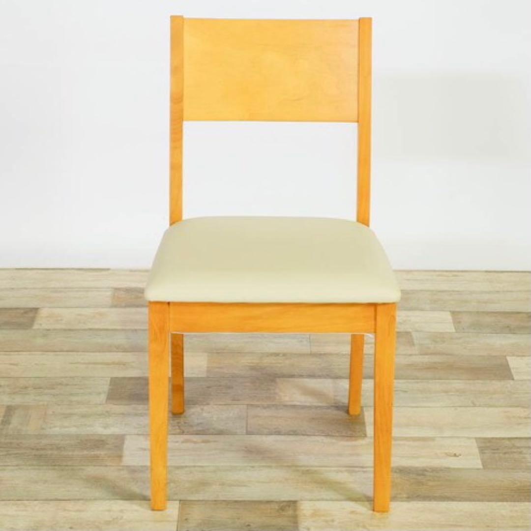 L 新品 ダイニングチェア 4脚セット ナチュラル 椅子 イス チェア リビング