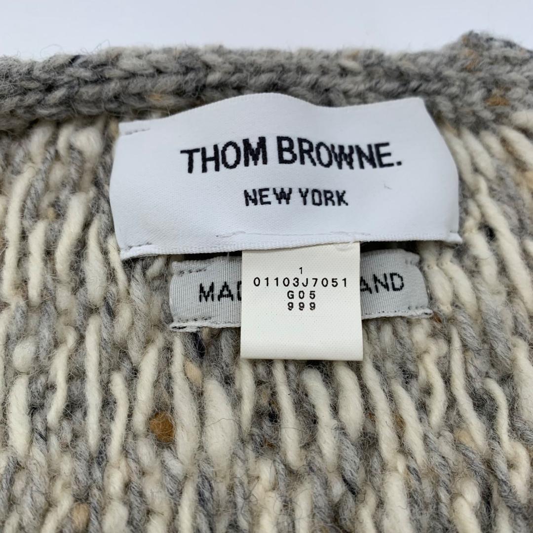 16459✨美品✨トムブラウン 4BAR マフラー ツイード ウール ニット