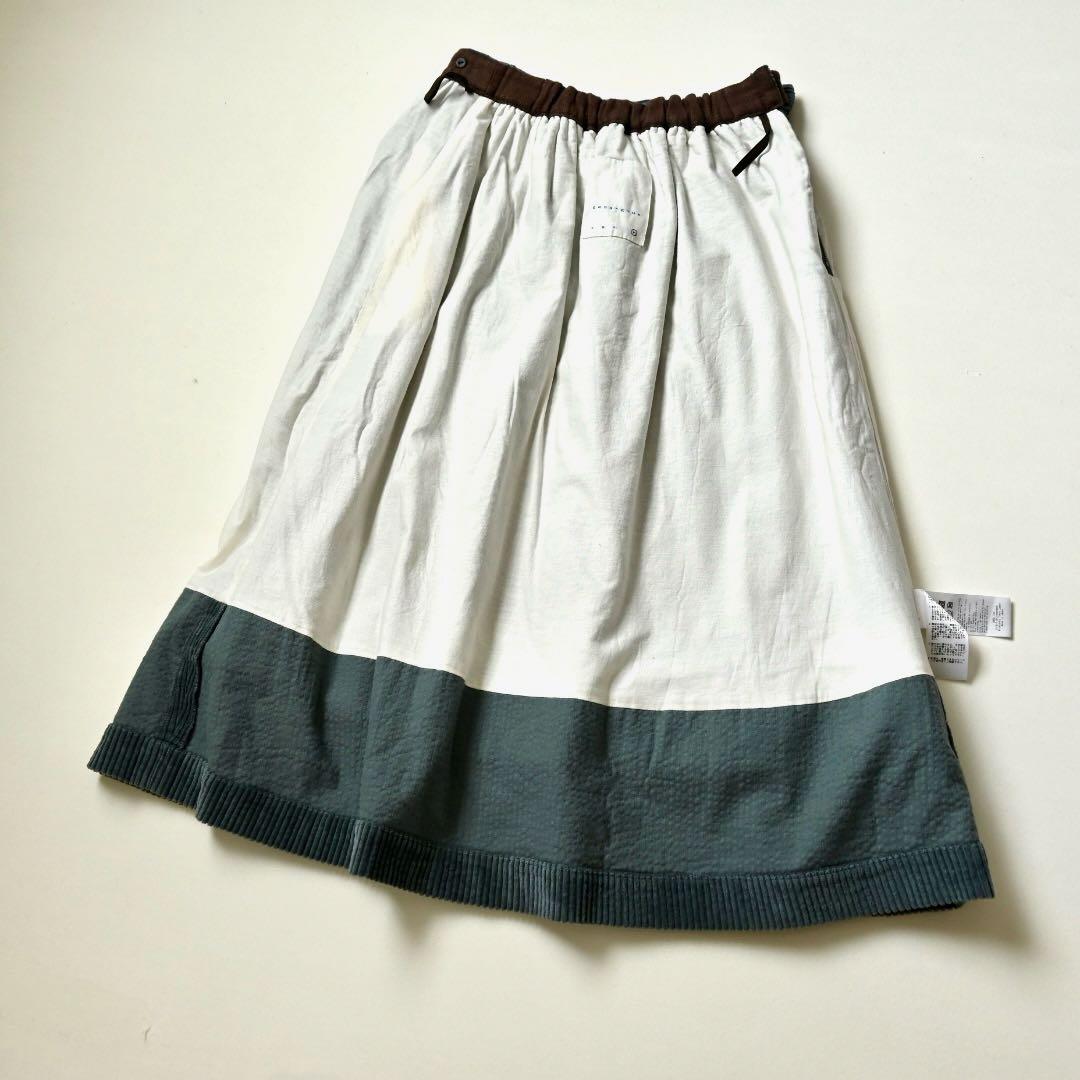 gasa*grue ガサグルー コーデュロイ ティアードスカート