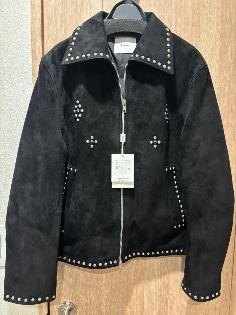 新品未使用　タグ付　CLANE SUEDE STUDS BLOUSON サイズ1