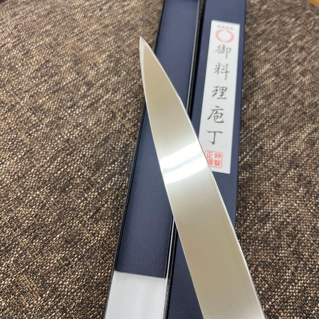 ★新品送料込★V10ステンレス鏡面仕上げ刺身包丁300mm黒檀柄