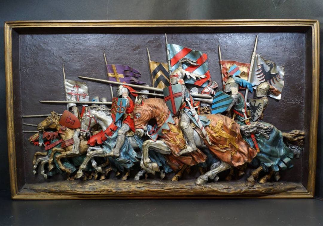 レリーフ壁掛け彫刻 MARCUS DESIGNS knight